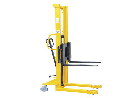 جودة  Flexible Manual Hydraulic Stacker , Manual Stacker Pallet Truck 1235mm ​Turning Radius مصنع